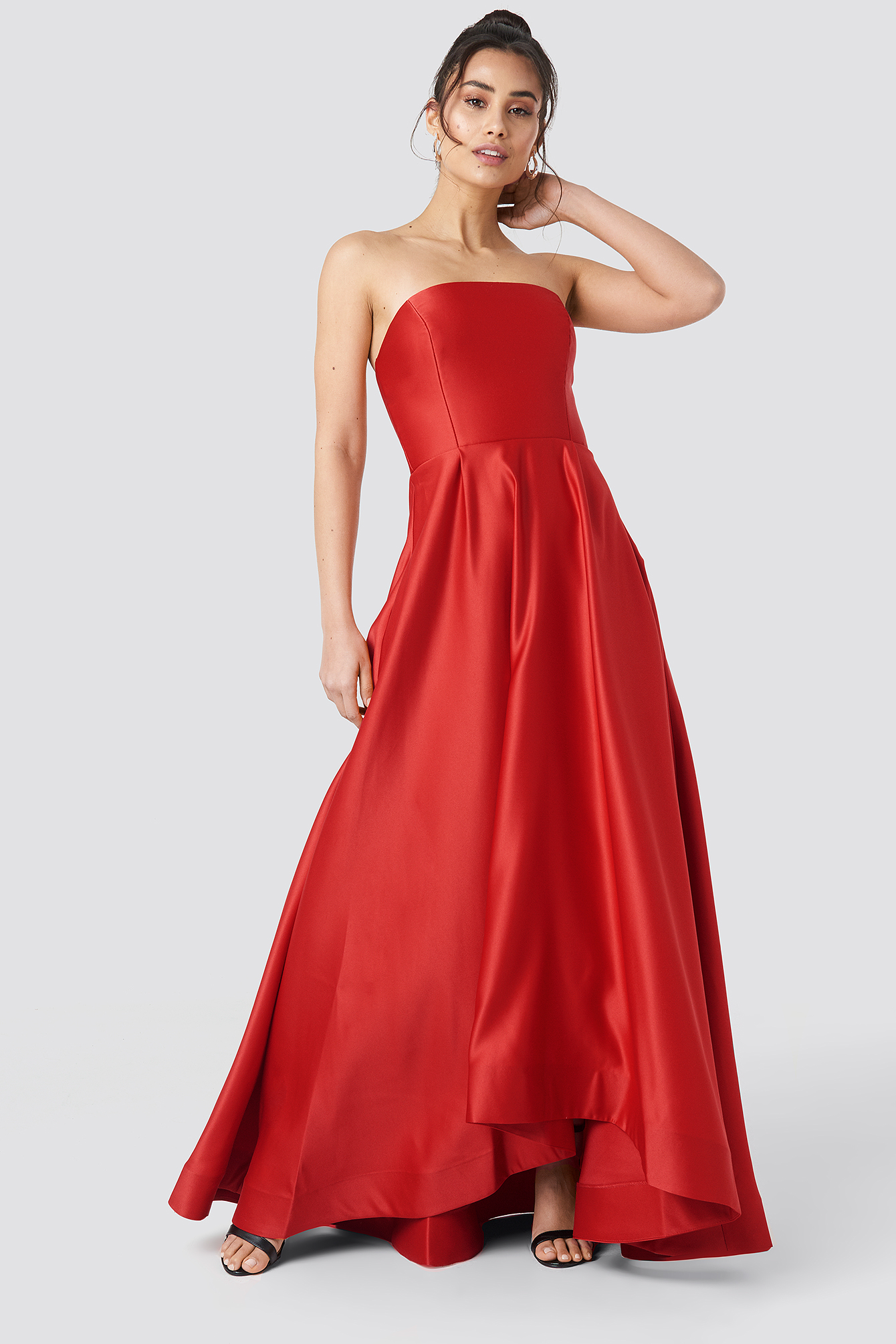 Strapless Evening Dress Red | na-kd.com